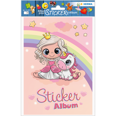 HERMA Sticker Sammelalbum voor Kids Prinzessin Sweetie A5