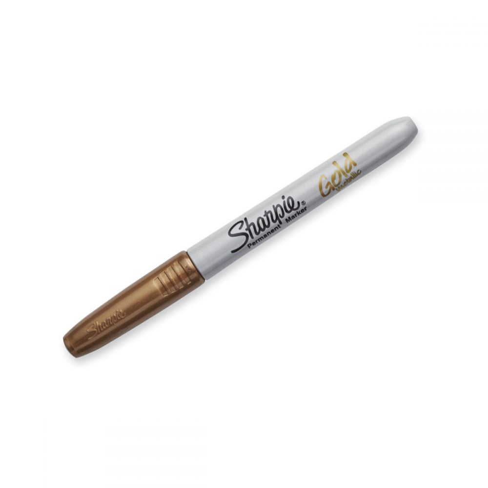 Sharpie Metallic markeer stift Permanent F 1,4mm Gold 1er Blister