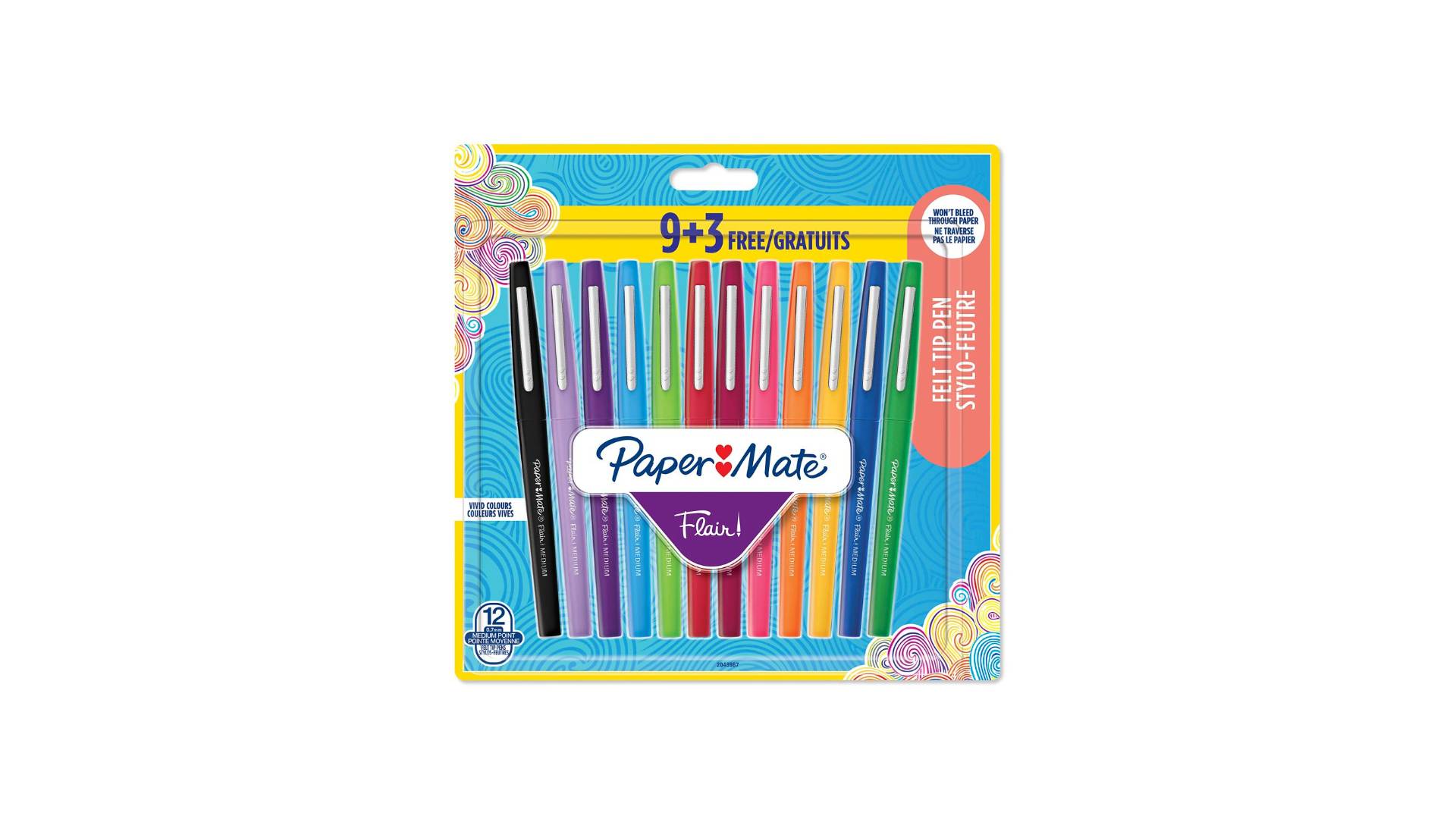PAPER MATE Faserschreiber Flair 12er M 0.7 mm Blister