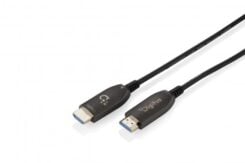 DIGITUS HDMI AOC Hybrid Glasfaserkabel UHD 8K 20m zwart