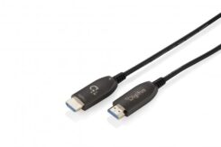 DIGITUS HDMI AOC Hybrid Glasfaserkabel UHD 8K 30m zwart