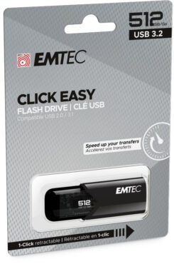 Emtec USB3.2 Click Easy B110 512GB zwart
