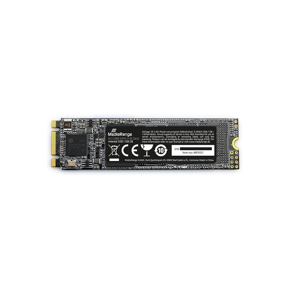 MediaRange Intern.M.2 2280 SATA 6 Gb/s-3D TLC Nand 128GB