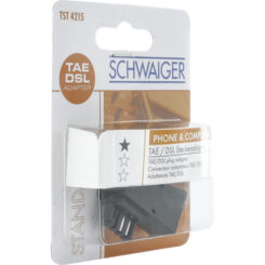 Schwaiger Steckeradapter TAE-F Steck.RJ45 verloop stekker