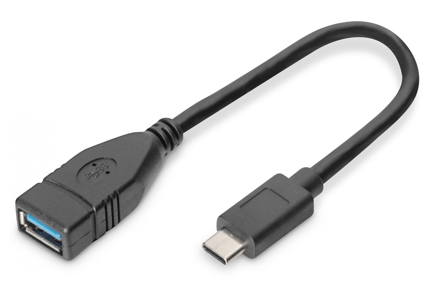 DIGITUS USB Type-C Adapter/Converter,OTG,Type-C auf A,0,15m,