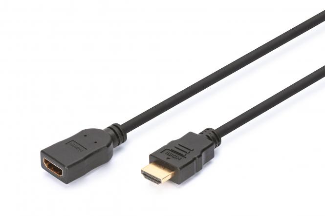 DIGITUS HDMI Verlängerungskabel m. Ethernet 4K 2m zwart