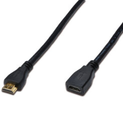 DIGITUS HDMI Verlängerungskabel m. Ethernet 4K 3m zwart