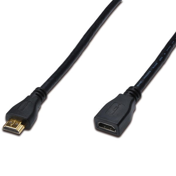 DIGITUS HDMI Verlängerungskabel m. Ethernet 4K 3m zwart