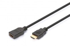 DIGITUS HDMI Verlängerungskabel m. Ethernet 4K 5m zwart