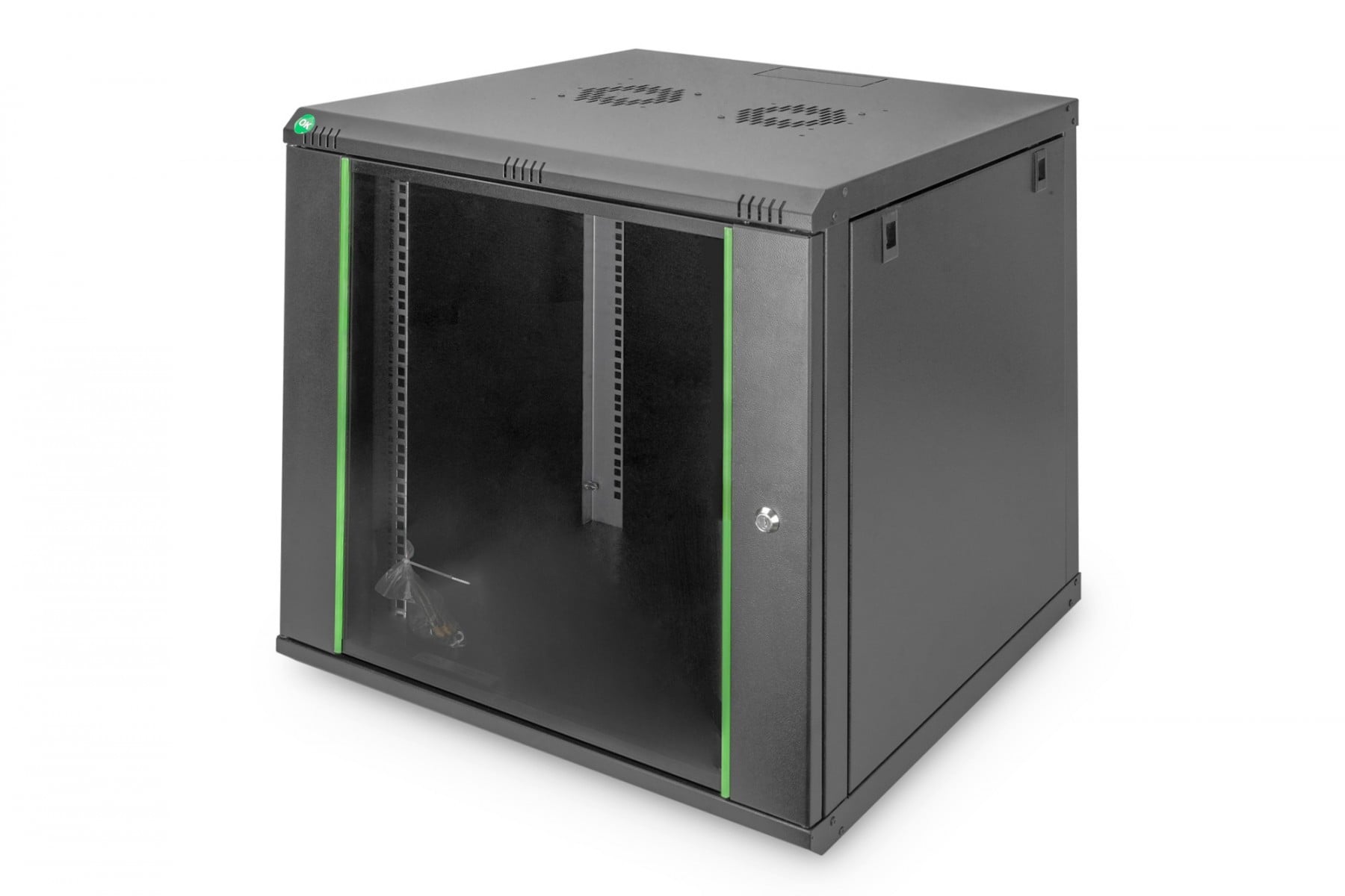 DIGITUS Wandbehuizing Dynamic 12HE 607x600x600mm zwart
