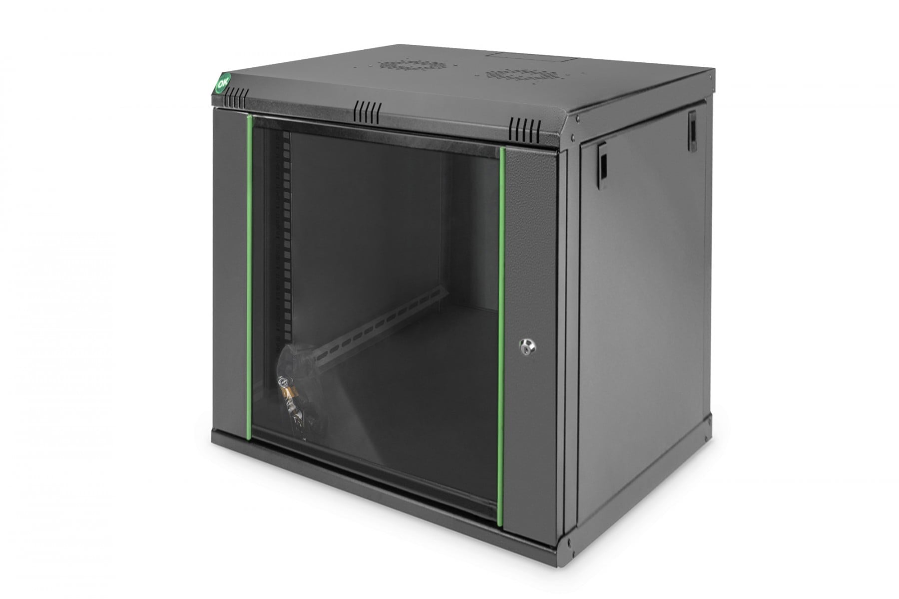 DIGITUS Wandbehuizing Dynamic 12HE 607x600x450m zwart