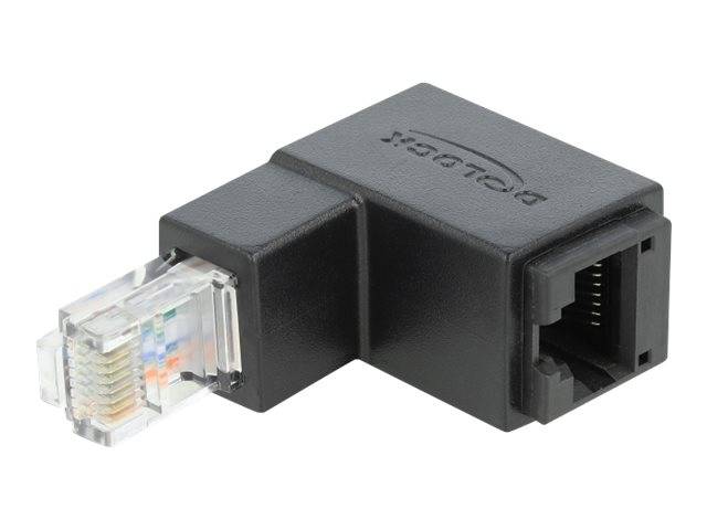 DELOCK Adapter RJ45 St > RJ45 Bu Cat6 UTP unten gewinkelt