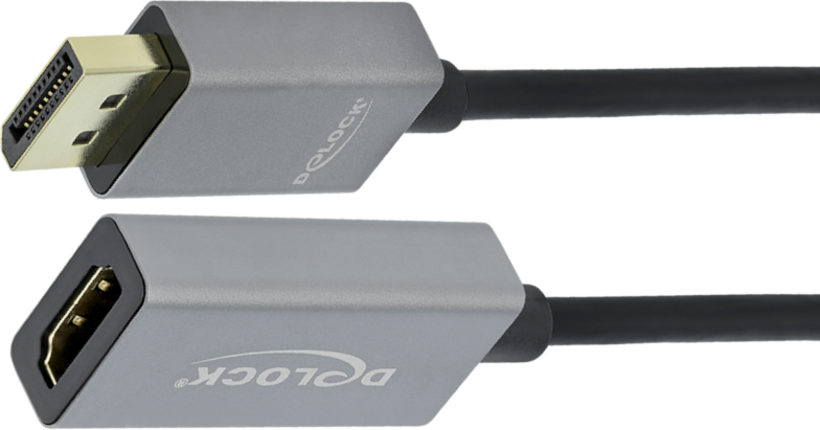 DELOCK Adapter DisplayPort 1.4 > HDMI 4K 60Hz (HDR) aktiv