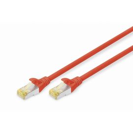 DIGITUS CAT 6A S/FTP Patchkabel, 1m, rood