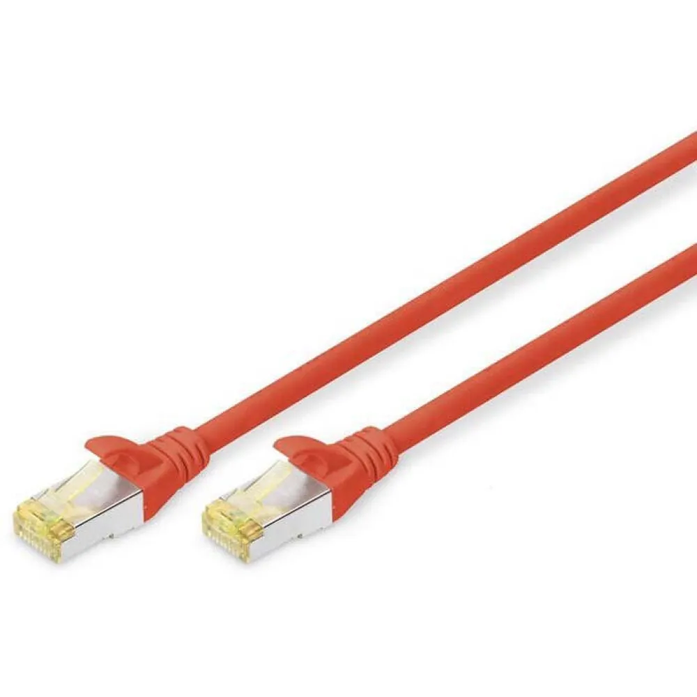 DIGITUS CAT 6A S/FTP Patchkabel, 10 stuks, 1m, rood