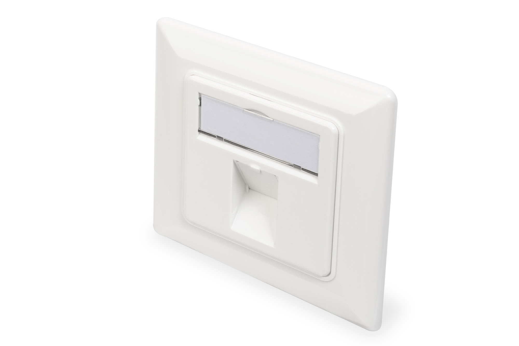 DIGITUS Leerdose Keystone Module,1xRahmen 80x80mm+Zentralp.