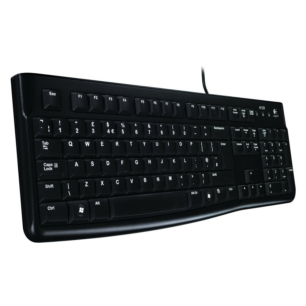 NL Logitech K120 Wired Keyboard zwart NL Layout
