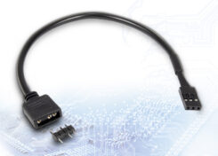 Inter-Tech Adapter 1x 3pin 5V RGB -> 1x VDG-Anschluss, 20cm retail