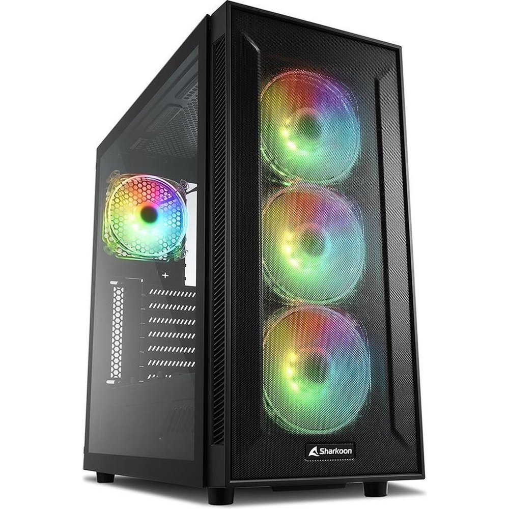 Sharkoon Behuizing TG6M RGB ATX 1xGlas zwart