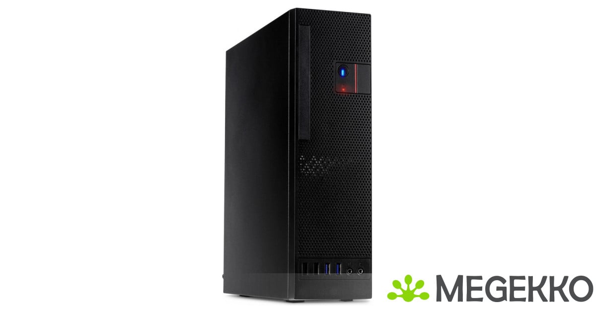 Inter-Tech Behuizing S-331 Desktop met 8,3 Liter Volumen, zwart retail