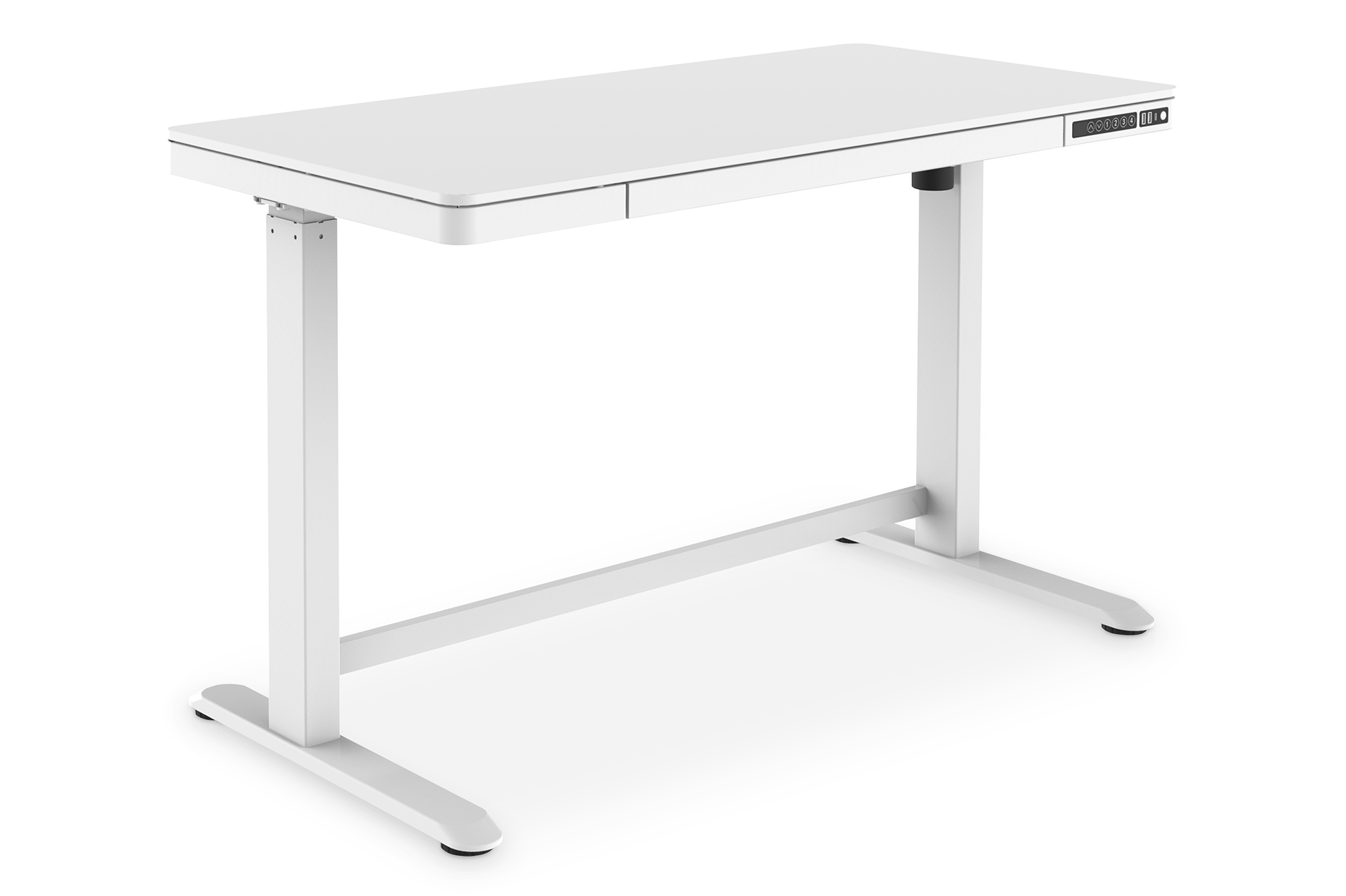 DIGITUS bureau 120x60 elektr.,USB-Lade.+schuiflade weiß (pallet zending)