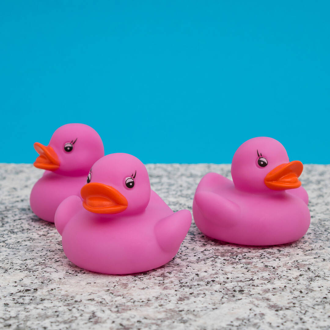 ThumbsUp! Badeenten Duck Lights LED wisselende kleuren (3Stk) roze