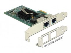 DELOCK PCI Express x1 kaart 2 x RJ45 Gigabit LAN i82576