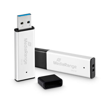 MediaRange USB-Stick USB 3.0 high performance 256GB alu