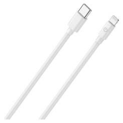 RealPower Lade/gegevenskabel USB-C auf Lightning 2m weiß MFI 3A