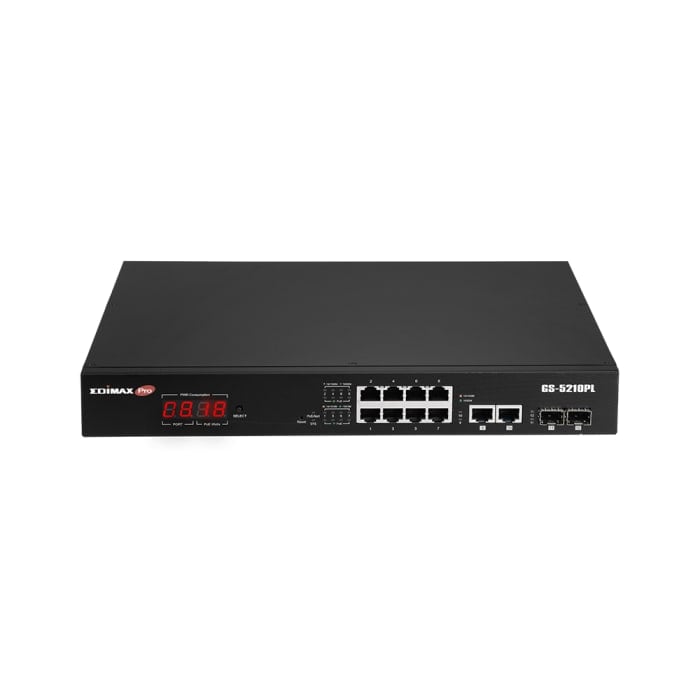 EDIMAX Switch 12x GE GS-5210PL