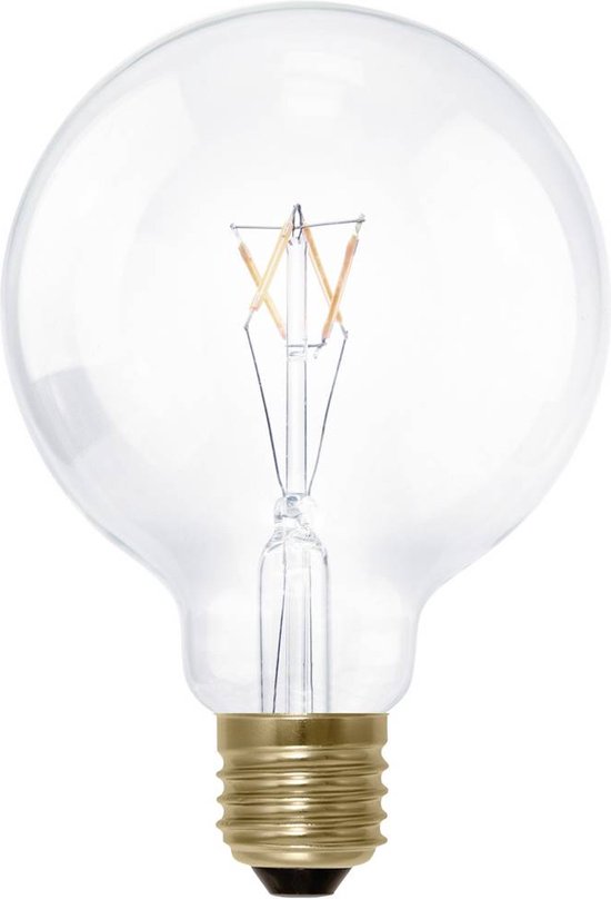 SEGULA LED Globe 95 duidelijk E27 3W 260Lm 2200K Dimbaar