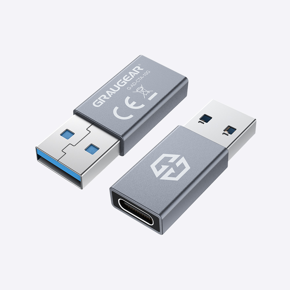 GRAUGEAR USB 3.2 Adapter Type-C zu Type-A 10 Gbit/s retail