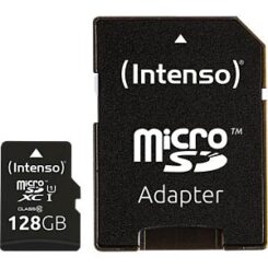 SD MicroSD Card 128GB Intenso SD-HC UHS-I inkl. SD- Adapter retail