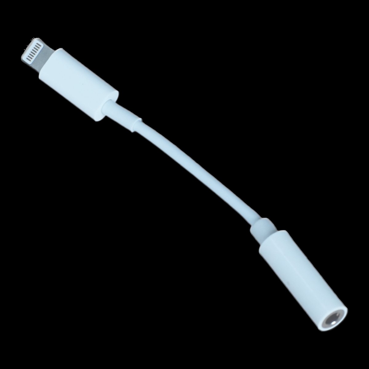2GO Audio-Adapter Stereo Lightning 20cm weiß