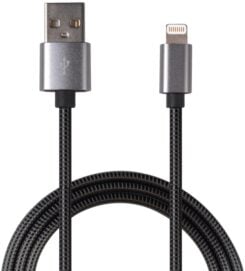 2GO USB Lade-/gegevenskabel Luxury Lighting 1m Metall