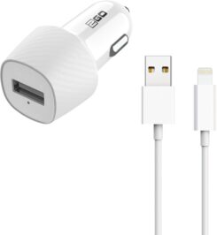 2GO Kfz Lader USB auf Lightning inkl. Lightning Kabel ws
