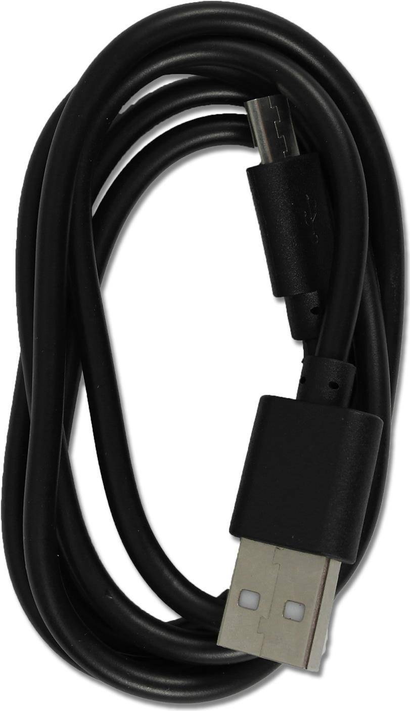 2GO USB Lade-/gegevenskabel Micro-USB 1m PET-B zwart