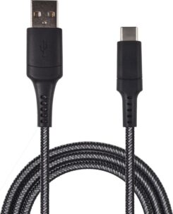 2GO USB Lade-/gegevenskabel Xtreme USB Type C 3.1 1m zwart