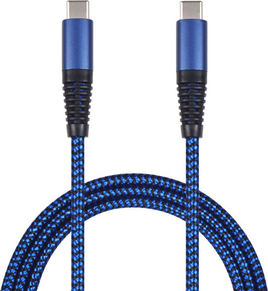 2GO USB Lade-/gegevenskabel USB Type-C - USB Type-C 1m blauw
