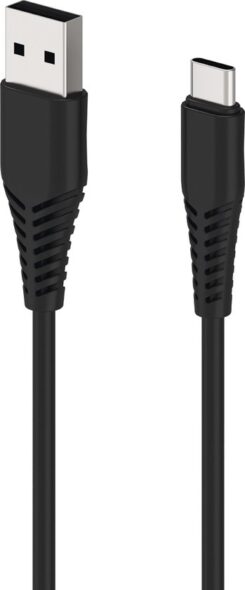 2GO USB Lade-/gegevenskabel USB Type-C 1m zwart