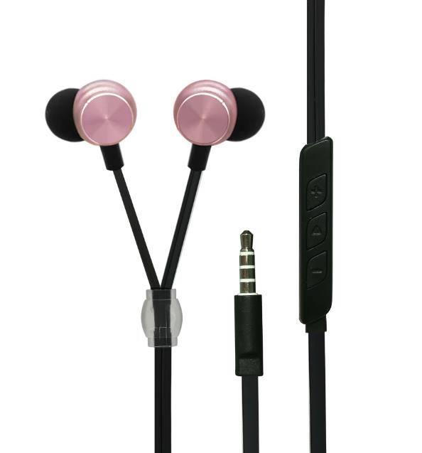 2GO In-Ear Stereo-Headset Luxury Zipper-Style rosé
