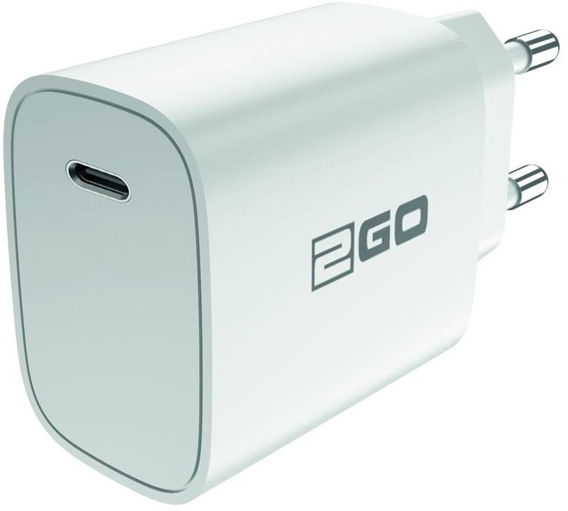 2GO Lader 20W 1x USB-C Power Delivery weiß