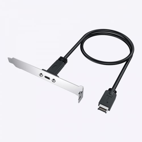 GRAUGEAR Verlängerungskabel met PCI Blende,Type-E auf Type-C retail