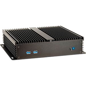 Inter-Tech Behuizing Thin Mini ITX IP-40 black 2xUSB 3.0