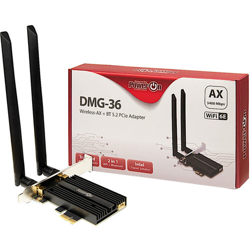 Inter-Tech Wi-Fi6E+ BT5.2 PCIe Adapter DMG-36 5400 Mbps retail