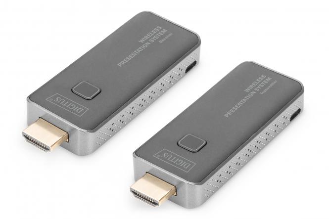 DIGITUS Presentation System Set Wireless Mini, HDMI 50m FHD