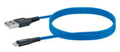 Schwaiger USB-Kabel 2.0 St. A->Apple Lightning 1,20m blauw