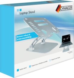 Schwaiger laptop standaard tot 20 Max.20KG faltbar Alu zilver