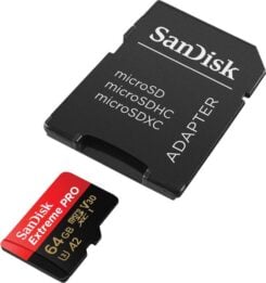 SD MicroSD Card 64GB SanDisk Extreme Pro SDXC inkl. Adapter
