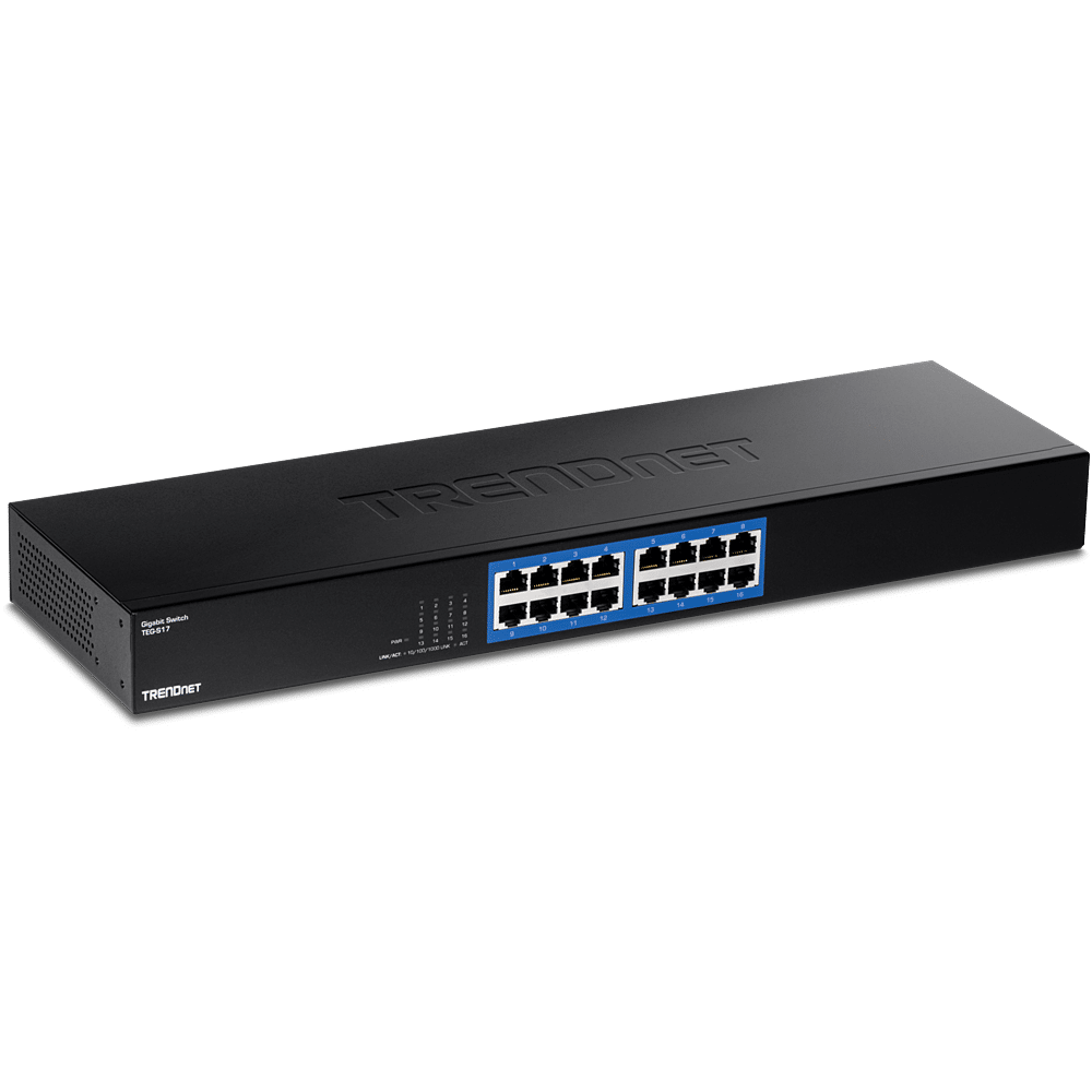 TRENDnet Switch 16 Port Gbit 19 Metall